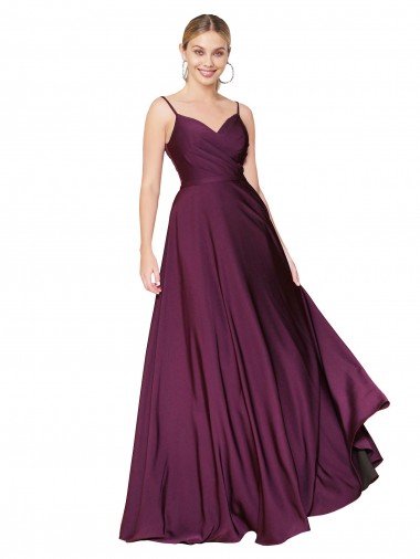 Buy High Neck Long Stretch Crepe Wild Berry Sleeveless Formal Evening Dress UK