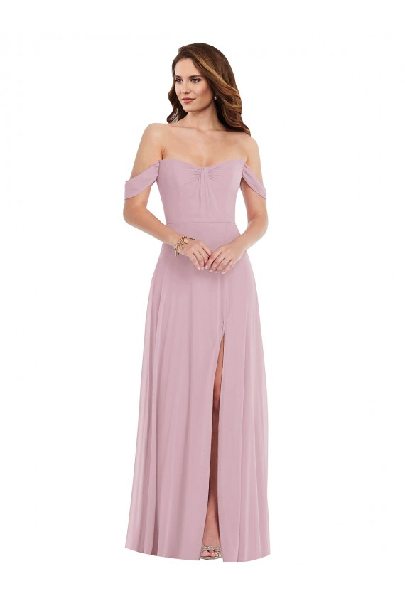 Buy Sweetheart Long Soft Chiffon Primrose Sleeveless Black Tie Evening Dress UK
