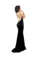 Buy V-Neck Long Sequin Black Sleeveless Black Tie Evening Dress UK