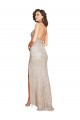 Buy Sweetheart Long Sparkling Sequin Champagne Sleeveless Black Tie Evening Dress UK