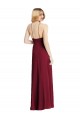 Buy High Neck Long Soft Chiffon Dark Green Sleeveless Semi Formal Evening Dress UK