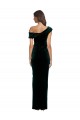 Buy Sweetheart Long Stretch Velvet Dark Green Sleeveless High Low Evening Dress UK