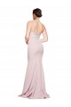 Buy Strapless Sweep Train Stretch Crepe Mauve Sleeveless Formal Evening Dress UK