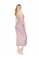 Buy High Neck Knee Length Soft Chiffon Primrose Sleeveless High Low Evening Dress UK