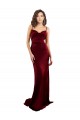 Buy Cowl Neck Long Silky Satin Burgundy Sleeveless Formal Evening Dress UK