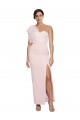 Buy Sweetheart Long Stretch Crepe Pink Sheath Sleeveless Formal Evening Dress UK