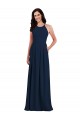 Buy Halter Neck Long Stretch Crepe Dark Navy Sleeveless Semi Formal Evening Dress UK