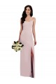 Buy Spaghetti Straps Long Stretch Crepe Sleeveless Formal Evening Dress UK